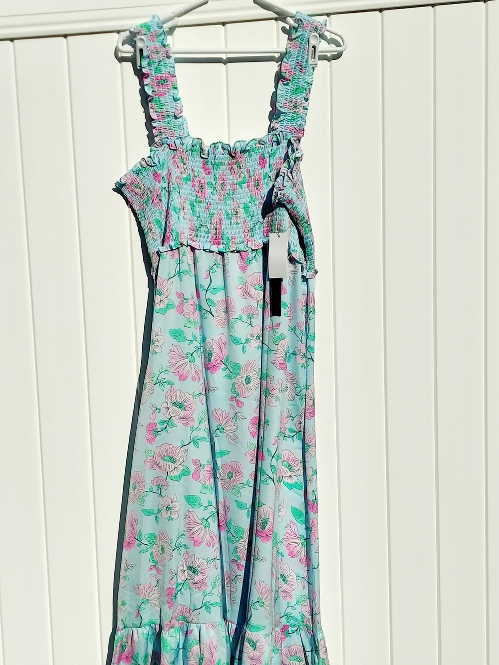 Room Service Floral Smocked Maxi Nightgown Women's Size L/XL NWT Cottagecore